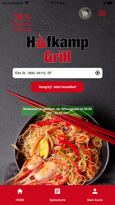 Emulate iPhone app Hofkamp Pizzeria & Grill using MyAndroid Emulate iPhone app Hofkamp Pizzeria & Grill using MyAndroid