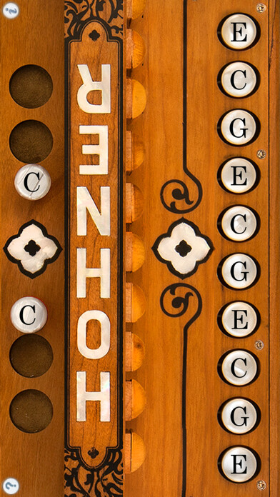 Emulate iPhone app Hohner Cajun Mini-SqueezeBox using MyAndroid Emulate iPhone app Hohner Cajun Mini-SqueezeBox using MyAndroid