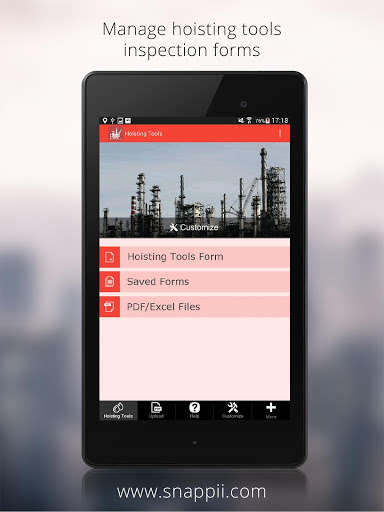 Run android online APK Hoisting Tools Inspection from MyAndroid or emulate Hoisting Tools Inspection using MyAndroid