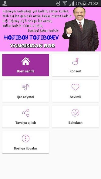 Run android online APK Hojiboy Tojiboyev - Yangisidan bor from MyAndroid or emulate Hojiboy Tojiboyev - Yangisidan bor using MyAndroid