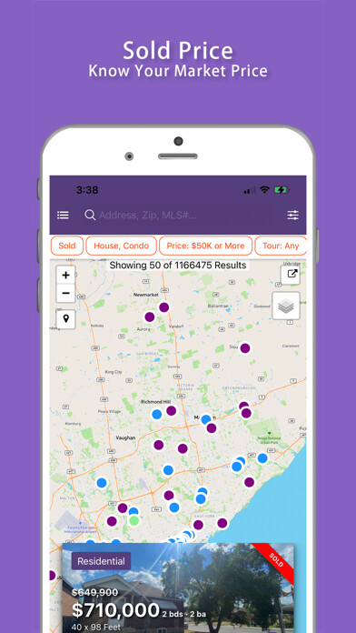 Emulate iPhone app Hokaho Toronto Real Estate using MyAndroid