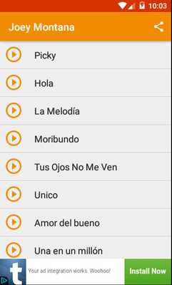 Emulate Android APK Hola Joey Montana Musica