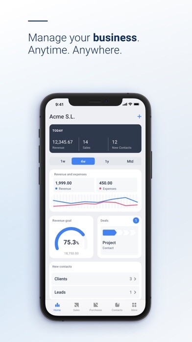 Emulate iPhone app Holded - Manage your business using MyAndroid