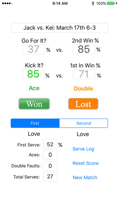 Emulate iPhone app Hold Serve using MyAndroid