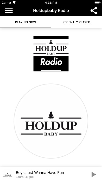Emulate iPhone app Holdupbaby Radio using MyAndroid
