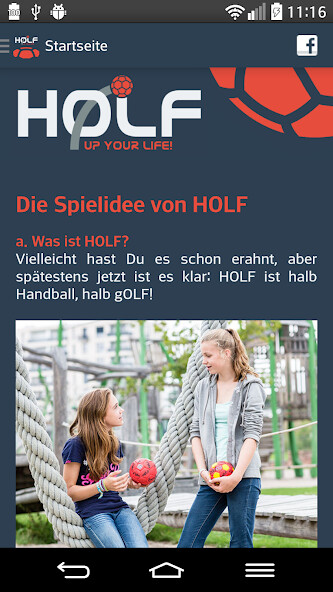 Run android online APK HOLF from MyAndroid or emulate HOLF using MyAndroid
