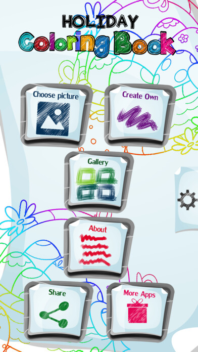 Run android online APK Holiday Coloring Book from MyAndroid or emulate Holiday Coloring Book using MyAndroid