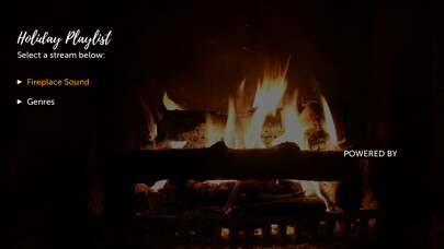 Emulate iPhone app Holiday Fireplace using MyAndroid