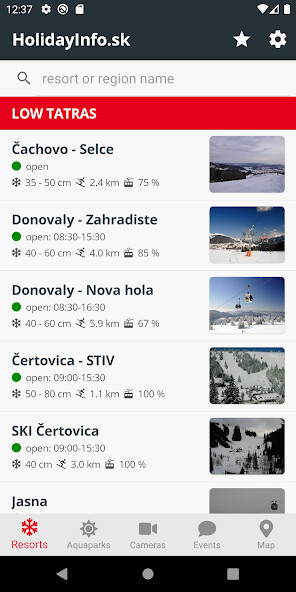 Emulate iPhone app HolidayInfo.sk using MyAndroid
