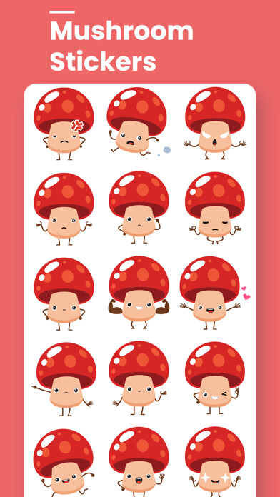 Emulate iPhone app Holiday Mushroom Stickers using MyAndroid Emulate iPhone app Holiday Mushroom Stickers using MyAndroid