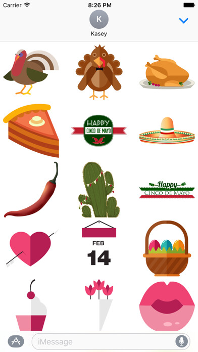 Emulate iPhone app Holiday Stickers Pack using MyAndroid Emulate iPhone app Holiday Stickers Pack using MyAndroid
