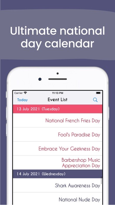 Emulate iPhone app Holiday Today Calendar 2023 using MyAndroid Emulate iPhone app Holiday Today Calendar 2023 using MyAndroid
