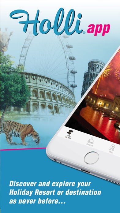 Emulate iPhone app Holli - Your Holiday App using MyAndroid