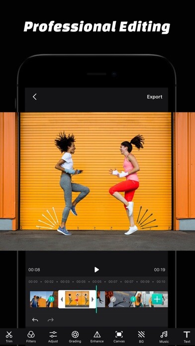 Emulate iPhone app Hollycool - Pro Video Editing using MyAndroid