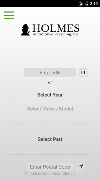 Run android online APK Holmes Automotive Recycling from MyAndroid or emulate Holmes Automotive Recycling using MyAndroid
