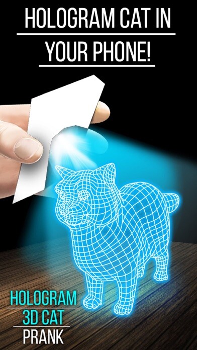Emulate iPhone app Hologram 3D Cat Prank using MyAndroid Emulate iPhone app Hologram 3D Cat Prank using MyAndroid