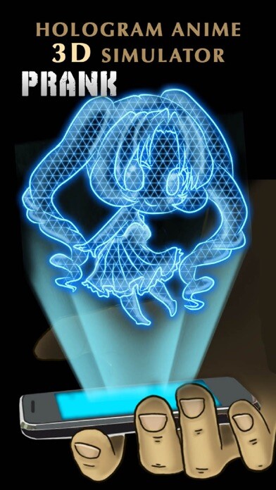 Emulate iPhone app Hologram Anime 3D Simulator using MyAndroid