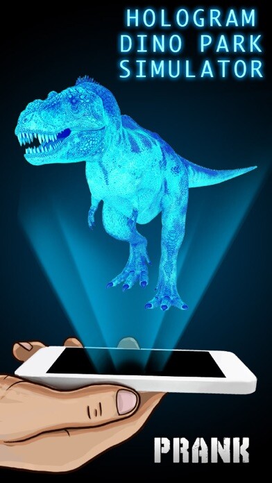 Emulate iPhone app Hologram Dino Park Simulator using MyAndroid