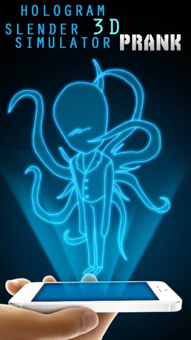 Emulate iPhone app Hologram Slender 3D Simulator using MyAndroid
