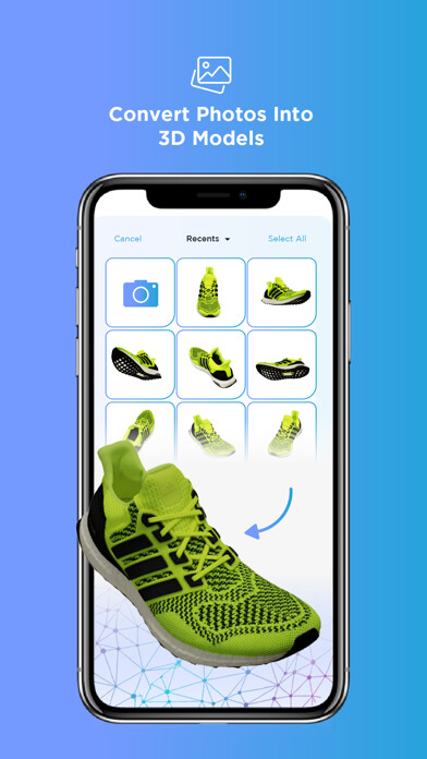 Emulate iPhone app HoloNext 3D Scanner using MyAndroid