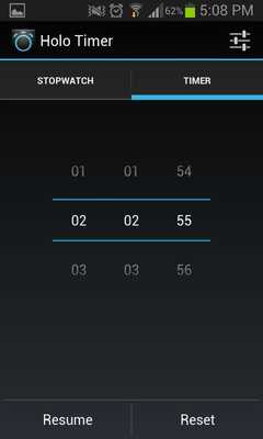 Emulate Android APK Holo Timer Emulate Android APK Holo Timer