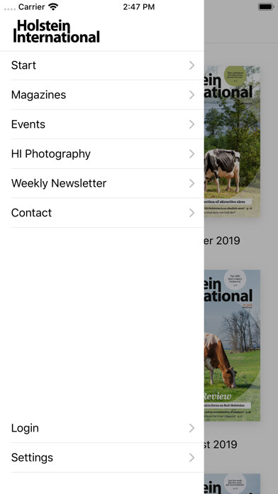 Emulate iPhone app Holstein International using MyAndroid Emulate iPhone app Holstein International using MyAndroid