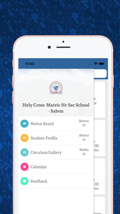 Emulate iPhone app HOLY CROSS MAT HR SEC SCHOOL using MyAndroid
