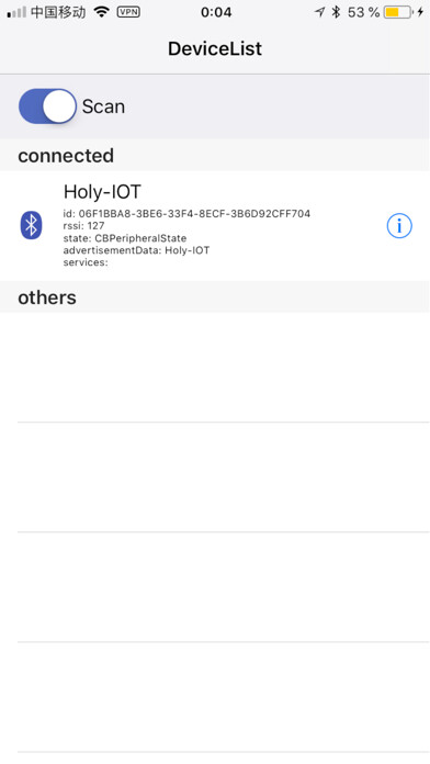 Emulate iPhone app HolyIOT using MyAndroid