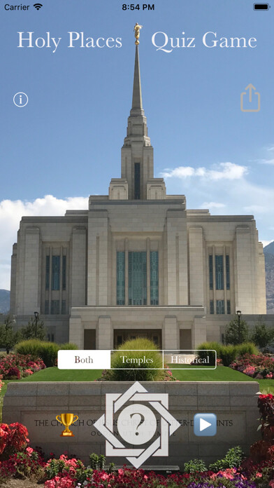 Emulate iPhone app Holy Places Quiz Game using MyAndroid Emulate iPhone app Holy Places Quiz Game using MyAndroid