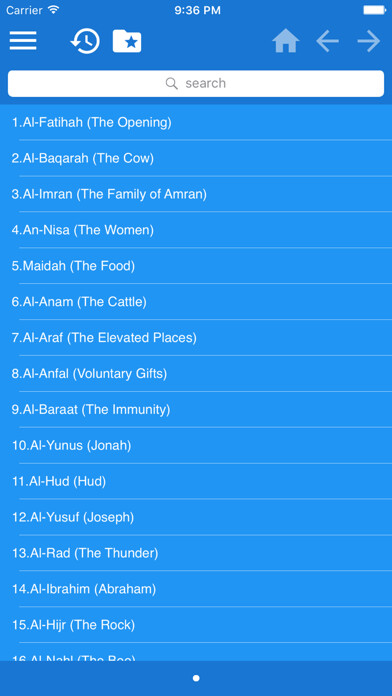 Emulate iPhone app Holy Quran in English using MyAndroid