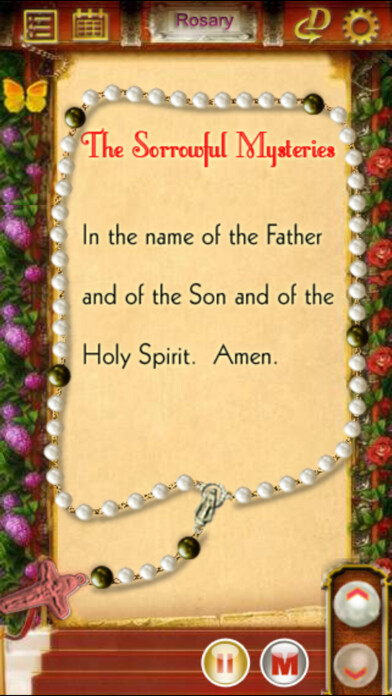 Emulate iPhone app Holy Rosary Audio using MyAndroid