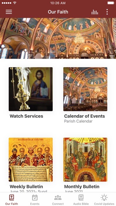 Emulate iPhone app Holy Trinity Orlando using MyAndroid