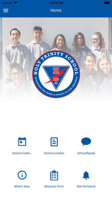 Emulate iPhone app Holy Trinity School using MyAndroid Emulate iPhone app Holy Trinity School using MyAndroid