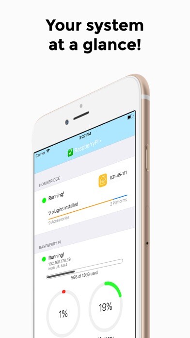 Emulate iPhone app Homebridge for RaspberryPi using MyAndroid