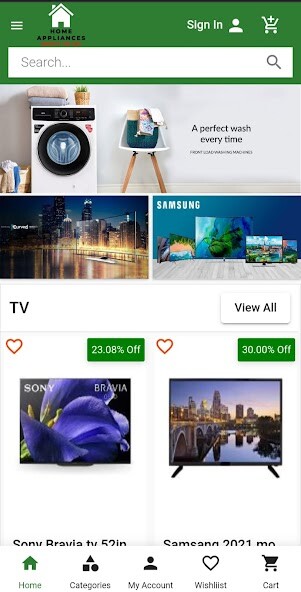 Run android online APK Home Cart - Shop Appliances from MyAndroid or emulate Home Cart - Shop Appliances using MyAndroid