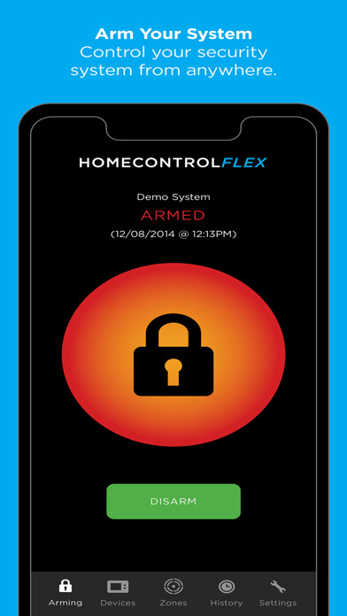 Emulate iPhone app HomeControl Flex using MyAndroid