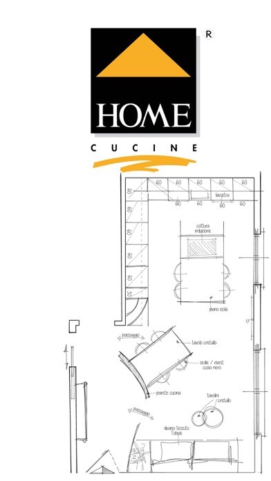Emulate iPhone app Home cucine SRL using MyAndroid