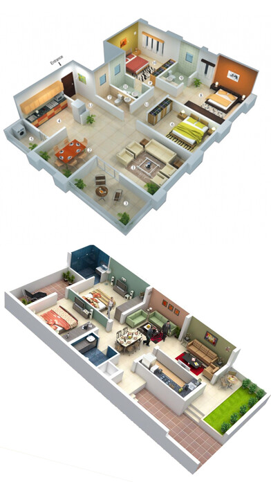 Emulate iPhone app Home Designs - Interior 3D using MyAndroid Emulate iPhone app Home Designs - Interior 3D using MyAndroid