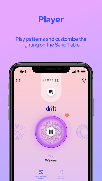 Emulate iPhone app HoMedics Drift using MyAndroid