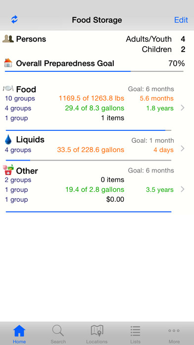 Emulate iPhone app Home Food Storage using MyAndroid Emulate iPhone app Home Food Storage using MyAndroid