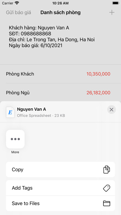 Emulate iPhone app Homegy Support using MyAndroid