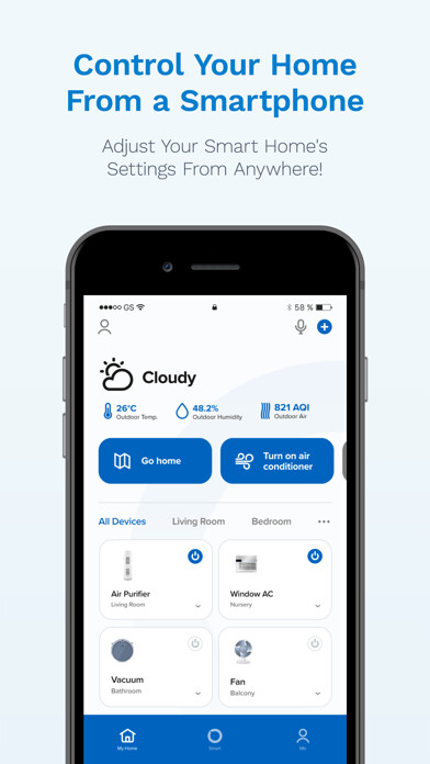 Emulate iPhone app hOmeLabs connect using MyAndroid
