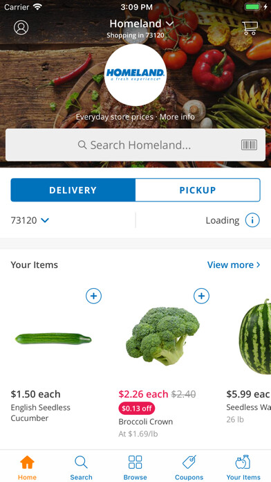 Emulate iPhone app Homeland Grocery Delivery using MyAndroid Emulate iPhone app Homeland Grocery Delivery using MyAndroid