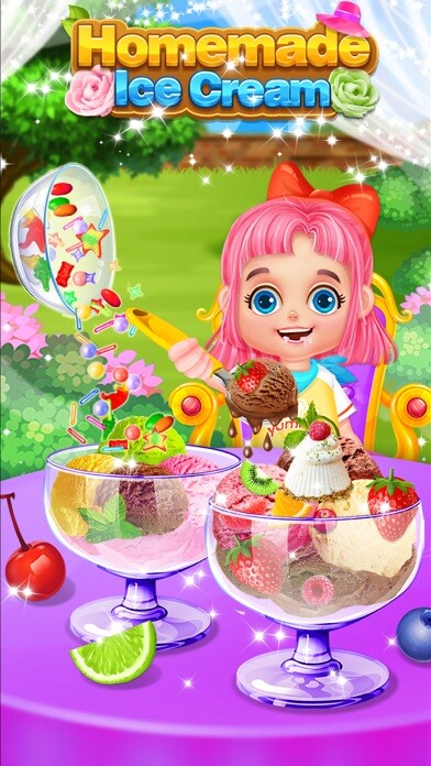 Emulate iPhone app Homemade Ice Cream Desserts using MyAndroid