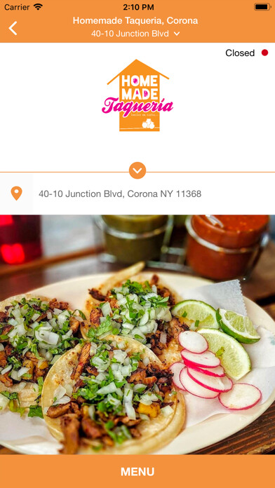 Emulate iPhone app Homemade Taqueria using MyAndroid Emulate iPhone app Homemade Taqueria using MyAndroid