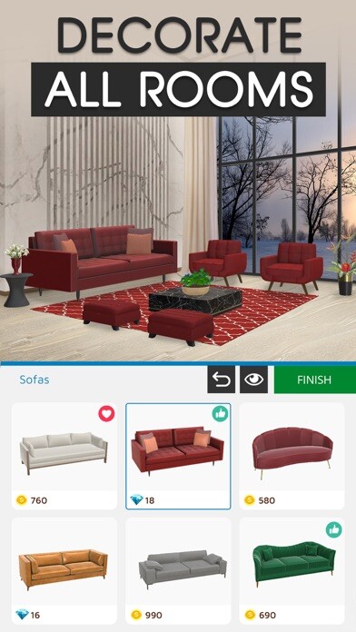 Emulate iPhone app Home Makeover - Decorate House using MyAndroid