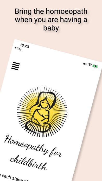 Emulate iPhone app Homeopathyly for Childbirth using MyAndroid