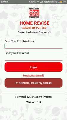 Emulate Android APK Home Revise Educational App