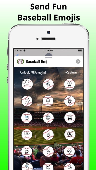Emulate iPhone app Home Run Baseball Emojis using MyAndroid Emulate iPhone app Home Run Baseball Emojis using MyAndroid