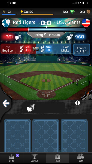 Emulate iPhone app Homerun - Baseball PVP Game using MyAndroid Emulate iPhone app Homerun - Baseball PVP Game using MyAndroid